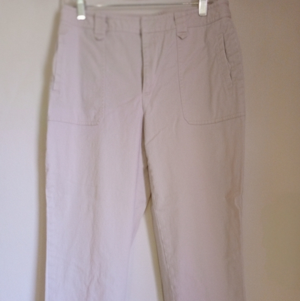 Rafaella cropped khaki cargo pants women size 10